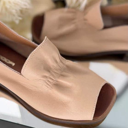 Sandały damskie Promoda skórzane beżowe – komfort i elegancja