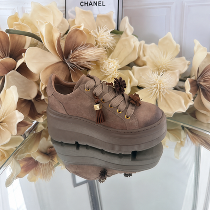CheBello – Skórzane Sneakersy Damskie