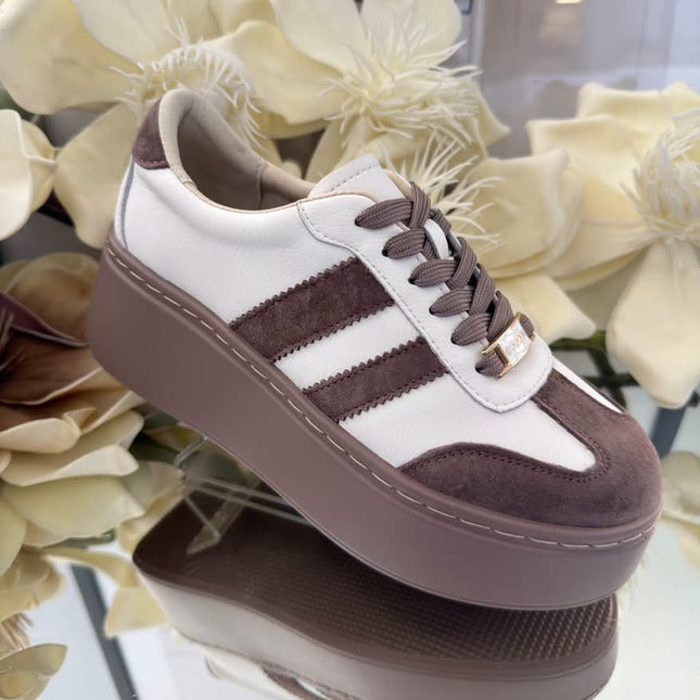 Sneakersy ze skóry naturalnej