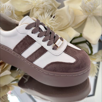 Sneakersy ze skóry naturalnej