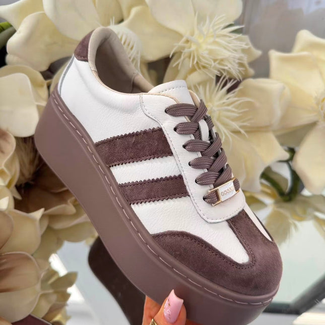 Sneakersy ze skóry naturalnej
