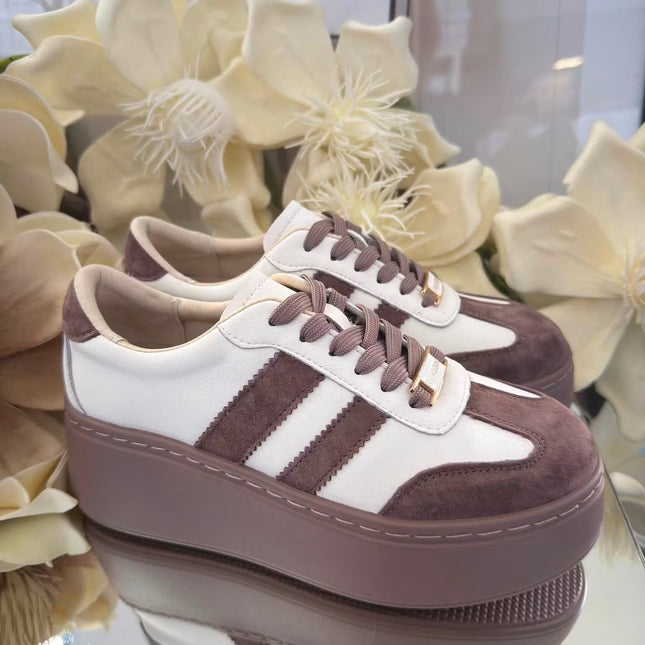 Sneakersy ze skóry naturalnej