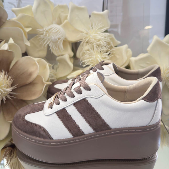 Sneakersy ze skóry naturalnej