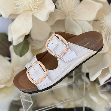 Pro-Moda – Skórzane klapki damskie