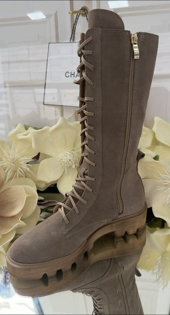 Kozaki Pro-moda taupe