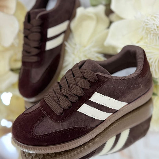 Sneakersy brązowe