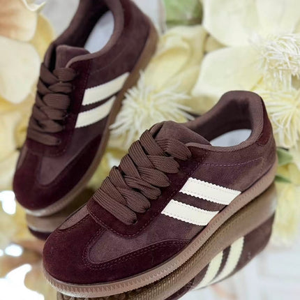 Sneakersy brązowe