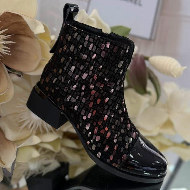 Botki damskie D&A Premium Collection – skóra naturalna