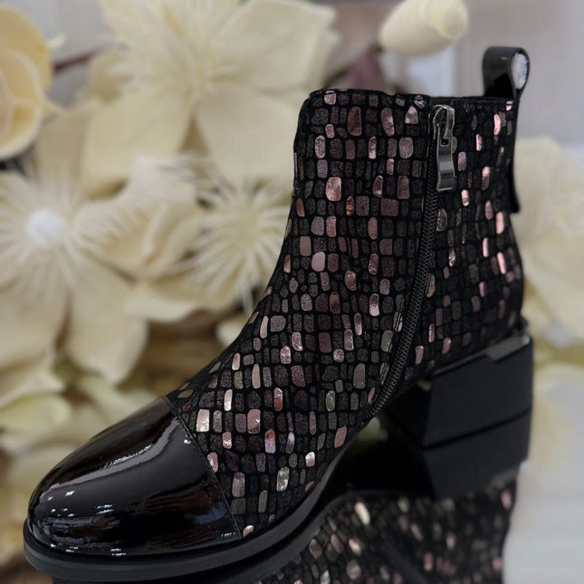 Botki damskie D&A Premium Collection – skóra naturalna