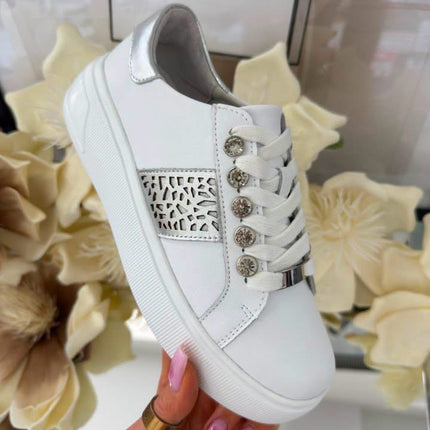 Skotnicki – Damskie Sneakersy ze Skóry Naturalnej