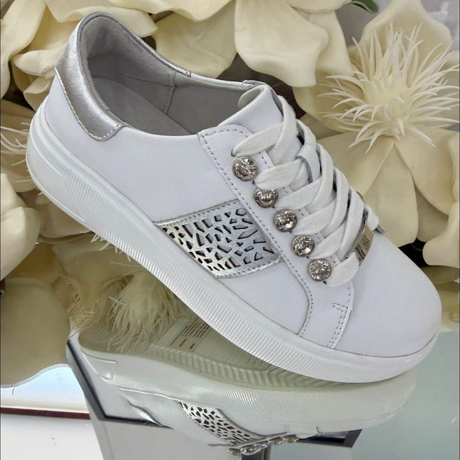Skotnicki – Damskie Sneakersy ze Skóry Naturalnej