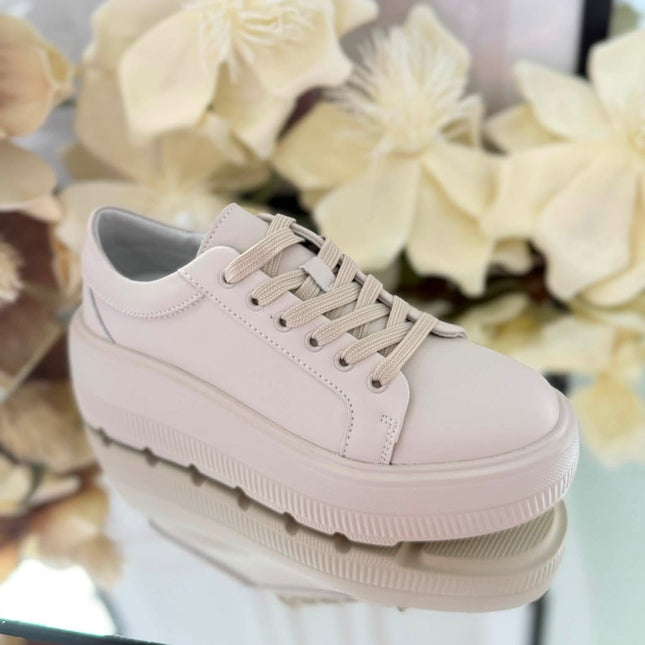 Evento – Sneakersy Damskie ze Skóry Naturalnej