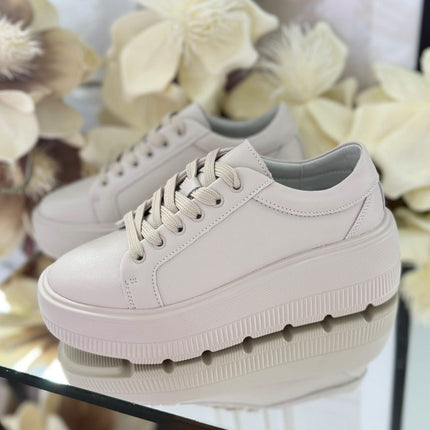 Evento – Sneakersy Damskie ze Skóry Naturalnej